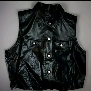 Selene polyvinyl biker vest black xl